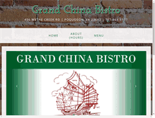 Tablet Screenshot of grandchinabistro.com